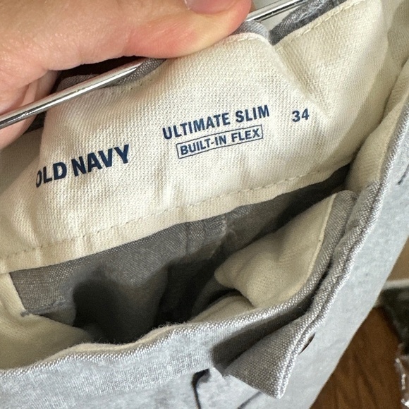 Old Navy Gray Ultimate Slim Shorts Men Size 34 - Picture 4 of 4